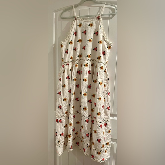 Farm Rio Floral Halter Linen Midi Dress - Picture 6 of 6